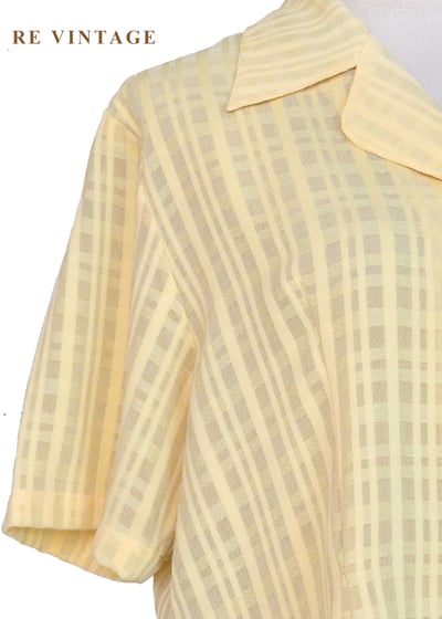 檸檬味的初夏 - 復古清新格紋上衣4