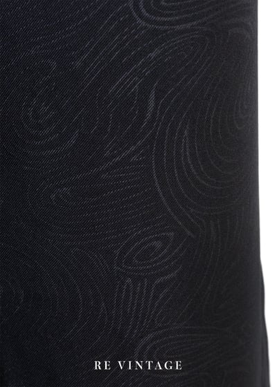 水波漩渦靜中有動黑系喇叭褲8