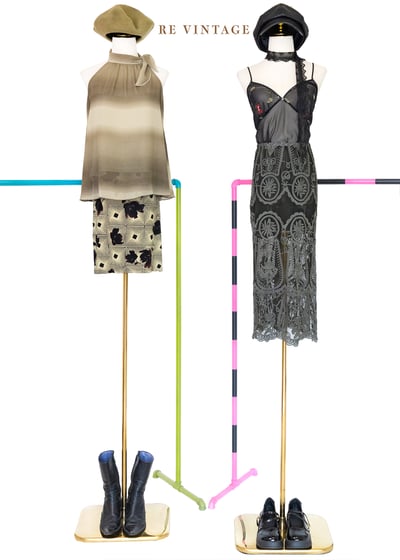 紅花綠葉透膚雪紡背心2