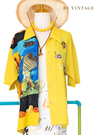 魚兒魚兒熱帶水族箱襯衫1