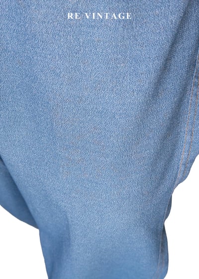 香港製 - 裁縫師的草稿幾何車線單寧長褲（28"）20