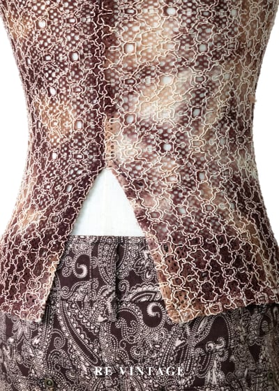 可可荒野夢幻簍空蕾絲上衣8