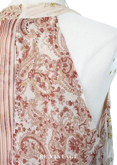 燕麥紅花卉迷人削肩背心15