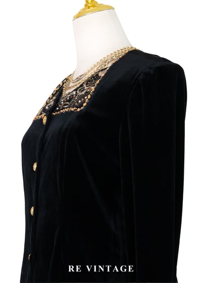 凡爾賽的夜晚約會絨布上衣7