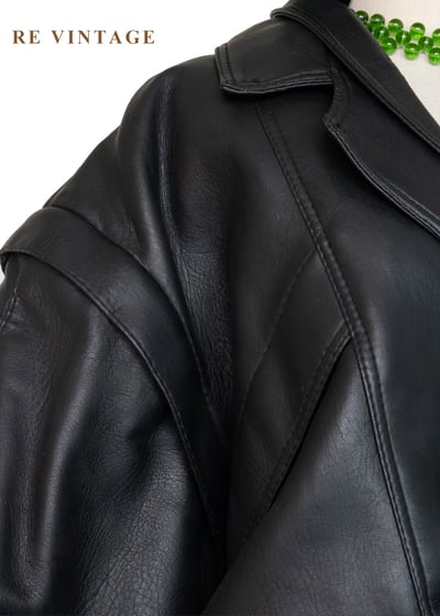 質感單品 - 冬季帥氣雙穿寬版皮革外套8