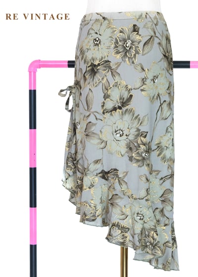 套裝裙子 - 金色午後的華麗金線勾勒花卉裙（26-29"）9