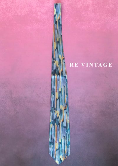 藝術家筆觸畫布領帶6