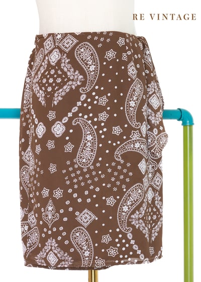 深棕色變形蟲一片裙（24-26"）1