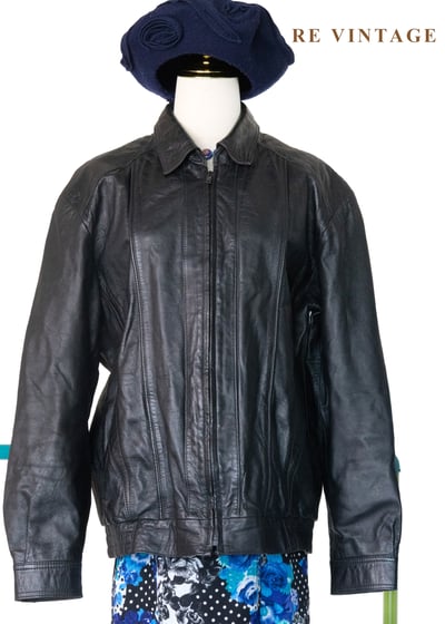 質感單品 -帥氣魔女黑皮革外套7