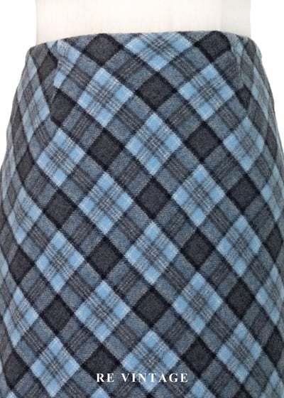 Blue Haze 藍霧格影毛呢短裙（26"）3