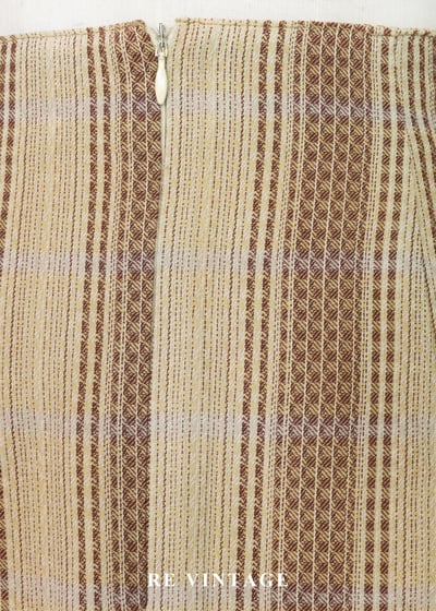 麥田裡的守望者編織條紋窄裙（26"）10