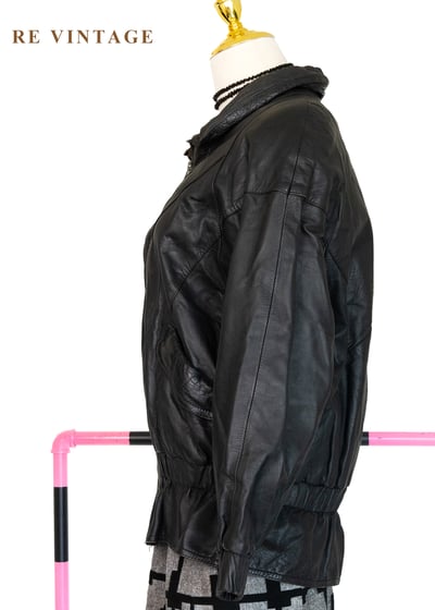 必備單品 - 率性廓形束腰皮外套10