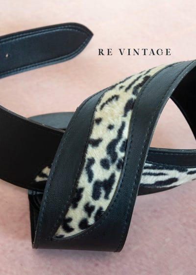 雕花豹紋復古皮帶2