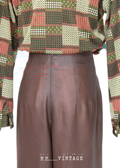 亮亮巧克力慕斯高腰寬版長褲12