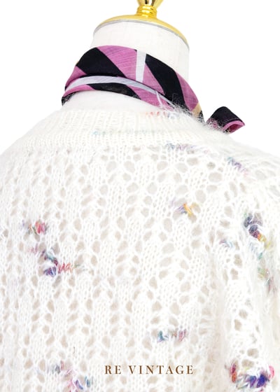 彩虹here and there 可愛白色毛衣9