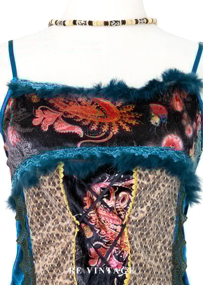 Myth &Leopard細肩帶絨布背心4