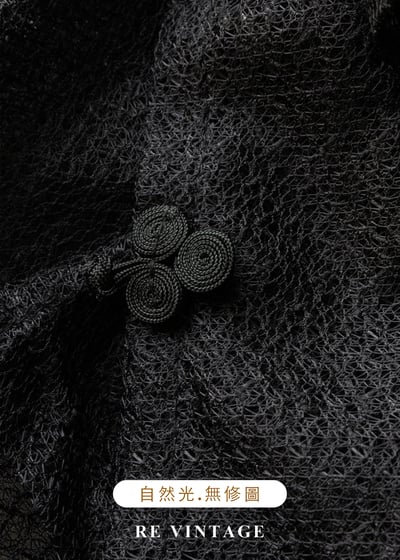 半透夢境中國釦蕾絲洋裝/罩衫18