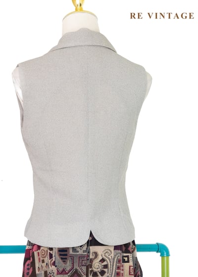 質感單品 - 倫敦的霧色知性簡約織紋背心9