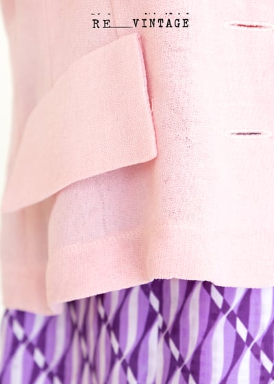 甜粉色麻質感短袖襯衫5