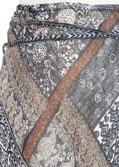 波希米雅迷幻拼接圖騰長裙（26-30"）8