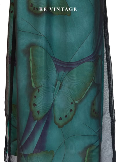 幻境破繭孔雀綠黑紗長裙（28-35"）8