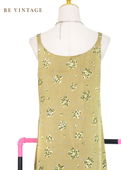 綠豹小花大地溫柔長洋裝14