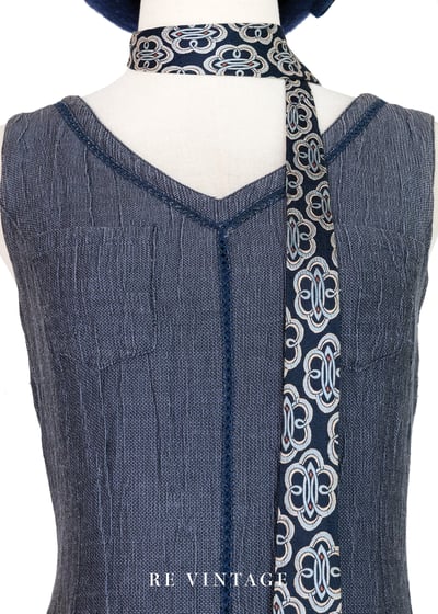 藍染花徑花朵的故事長洋裝6