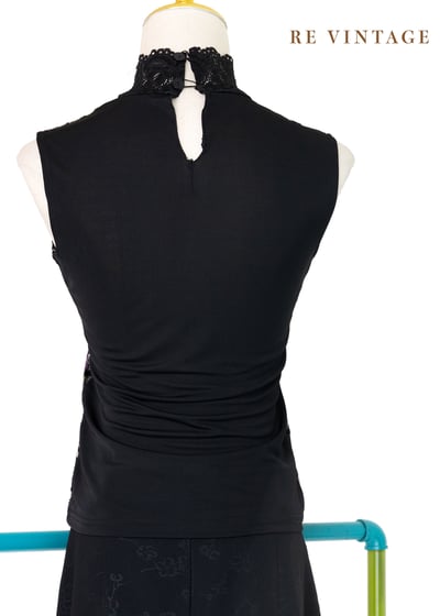 古典美封存の花透膚背心10