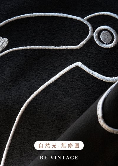 大嘴鳥幾何滾邊白線上衣12