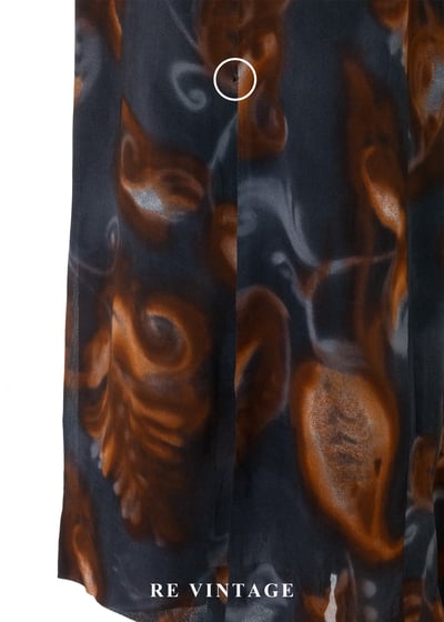 煙灰琥珀如夢似幻圖騰洋裝17