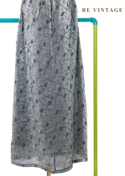 銀河裡的雛菊 - 銀線花卉連身長裙13