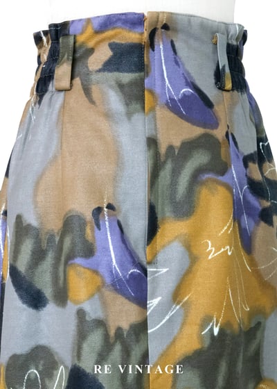 藝術家的調色盤暈染花卉窄裙（26-28"）9