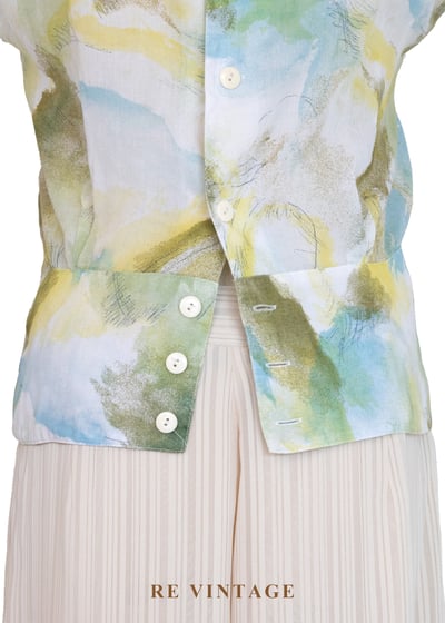 晨光水彩暈染棉料上衣11