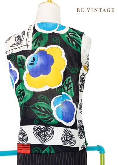 旅人手札撞色印刷圖騰背心12