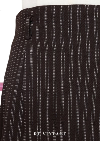 午後的三點一刻細條紋高腰長裙（25"）5