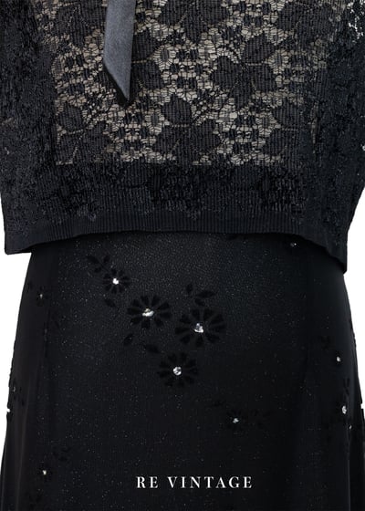 蕾絲與絨布拼接之美美小背心4