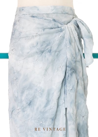 美國製 - 雲幕白花層層美裙（27-31"）3