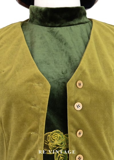 柔亮黃綠色絨布背心3