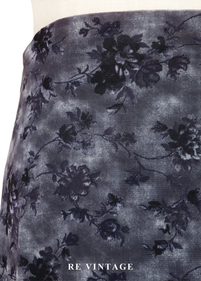 霧藍花朵網紗長裙（25-30"）5