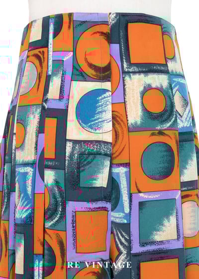 復古乖乖牌幾何藝術高腰短褲（27"）9