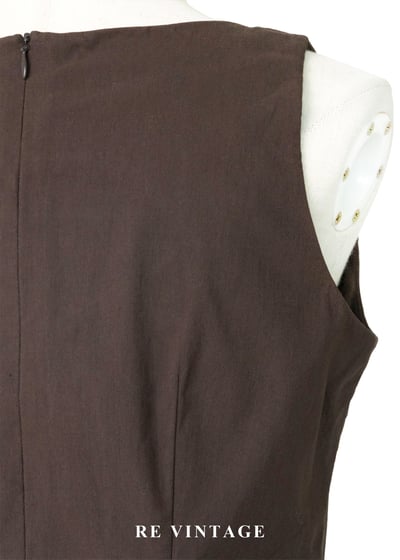 質感單品 - 完美剪裁線條巧克力色迷你洋裝11