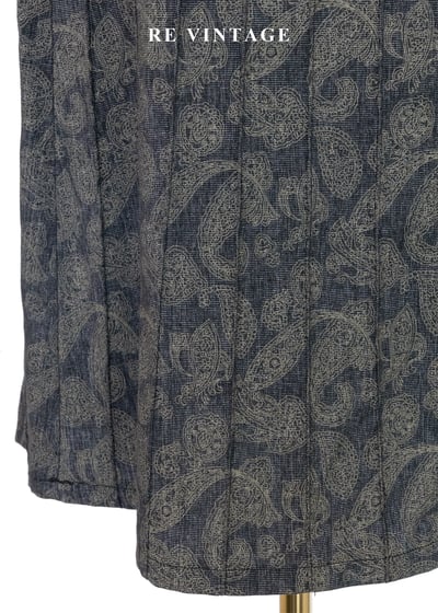 Paisley 深灰直條褶紋美裙（26"）6