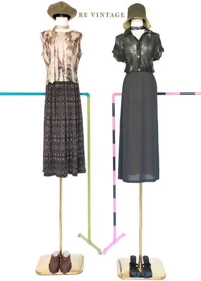 晨間森林一道光雪紡長裙（24-26"）2