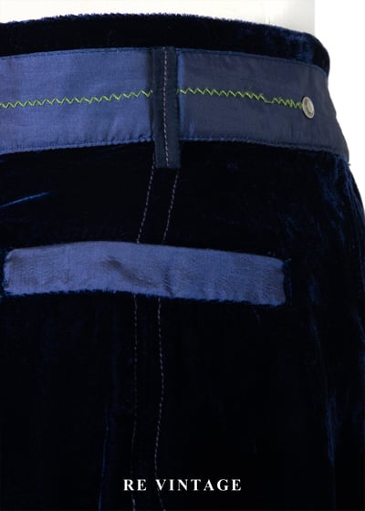 藍絨星光鉚釘短裙（27"）11