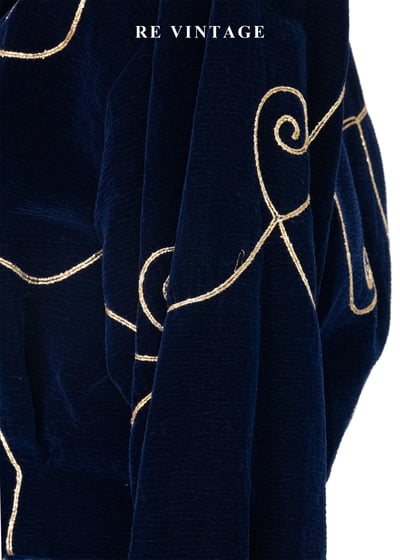 金線旋舞短版絨布外套14