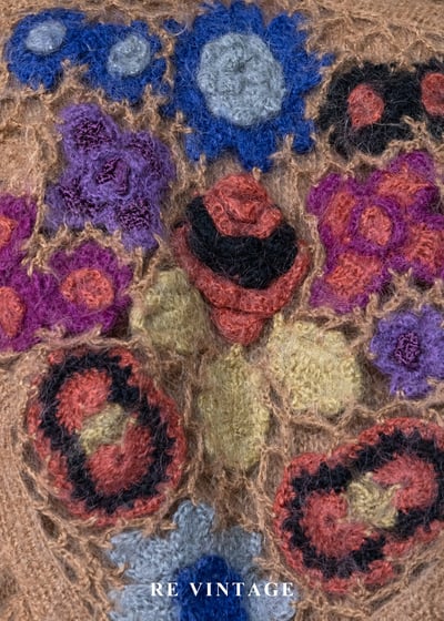 繁花夢境立體勾花針織毛衣8