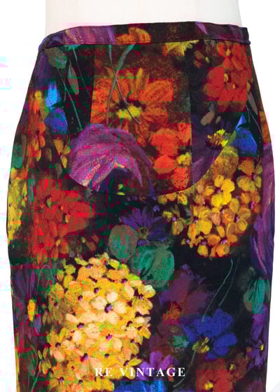 復古花卉色彩記憶短裙（29"）3