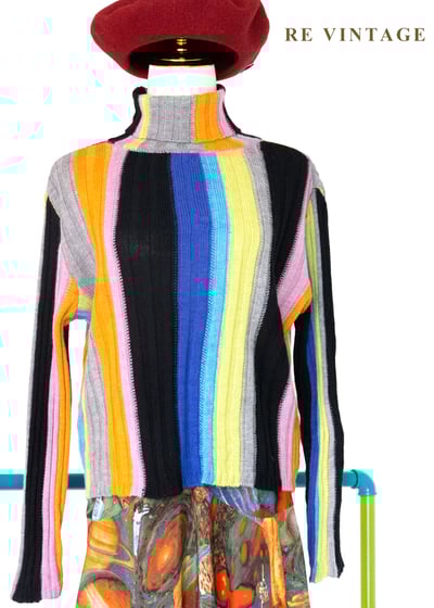 日本製 - 彩虹線條針織毛衣1