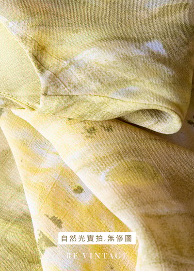 蜂蜜野草扎染畫布洋裝13