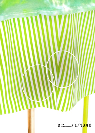 鱷魚の青蘋果綠線條Ａ字裙8